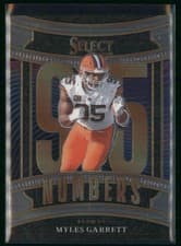 2025 Panini Select Select Numbers Myles Garrett #4 card