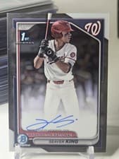 2024 Bowman Draft Chrome Prospect Autographs Seaver King #CPA-SK card