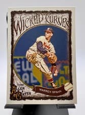 2025 Topps Allen & Ginter Wicked Curves Warren Spahn #WC-22 card