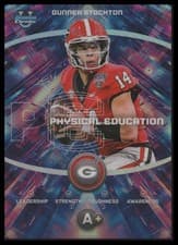 2025 Bowman University Chrome Physical Education Refractor Gunner Stockton #PE-8 card