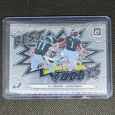 2025 Donruss Optic Best Tuddys A.J. Brown/Jalen Hurts #2 card