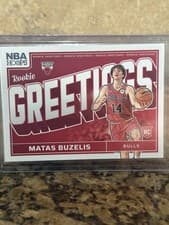 2024-25 Hoops Rookie Greetings Matas Buzelis #16 card