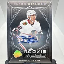 2025-26 Upper Deck Black Diamond Rookie Gems Signatures Ryan Greene #RGS-RG card