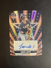 Louis Lappe 2026 Panini Stars & Stripes Prizm 15U National Team Signatures card