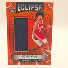 2024-25 Panini Obsidian Eclipse Materials Jaylen Wells #EM-WLS card
