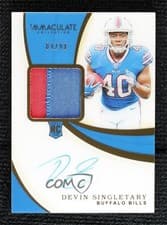 Devin Singletary 2019 Panini Immaculate Collection card