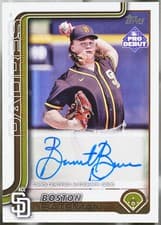 2025 Topps Pro Debut Autographs Boston Bateman #PD-42 card