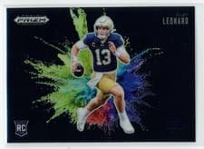 2025 Panini Prizm Draft Picks Black Color Blast Riley Leonard #10 card