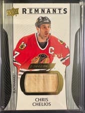 2024-25 Upper Deck Engrained Icons Remnants Chris Chelios #R-CC card
