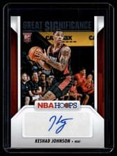 2024-25 Hoops Great SIGnificance Keshad Johnson #GS-KJH card