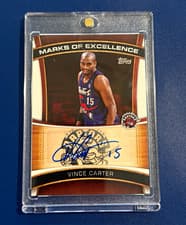 2025-26 Topps Marks of Excellence Vince Carter #ME-VC card