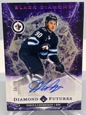 2024-25 Upper Deck Black Diamond Diamond Futures Autograph Parallel Nikita Chibrikov #BDF-NC card
