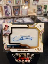 2025 Topps Diamond Icons Autographed First Milestone Cleat Relics Caden Dana #FMCA-CD card