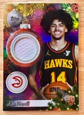 2025-26 Topps Holiday Player Relics Asa Newell #PR-AN card