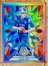 Jared Goff 2024 Panini Mosaic Stained Glass card