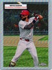 2025 Topps Chrome Platinum 1955 Topps Double Headers Bryce Harper / Mike Schmidt #55DH-4 card