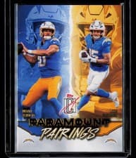 2025 Topps Signature Class Paramount Pairings Ladd McConkey #PP-10 card
