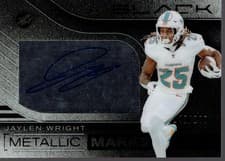 2025 Panini Black Metallic Marks Jaylen Wright #20 card