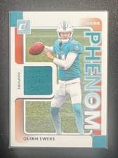 Quinn Ewers 2025 Donruss Rookie Phenom Jerseys card