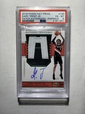 Gary Trent Jr. Patch Autograph 2018 Panini National Treasures card