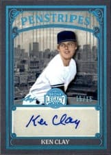 2025 Leaf Bronx Legacy Penstripes Ken Clay #P-KC1 card
