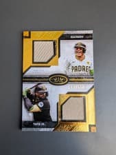 2025 Topps Tier One Dual Player Relics Fernando Tatis Jr. / Manny Machado #DPR-MT card