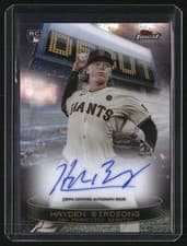 2025 Finest Debut Autographs Hayden Birdsong #DAV-HB card