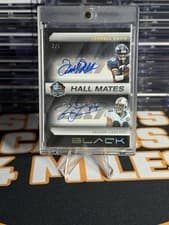 2025 Panini Black Hall Mates Dual Autographs Terrell Davis/Jason Taylor #5 card