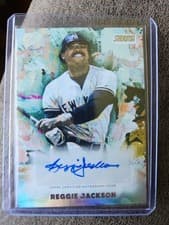 2025 Stadium Club Abstract Autographs Reggie Jackson #AA-RJ card