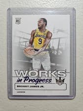 2024-25 Panini Court Kings Works in Progress Bronny James Jr. #10