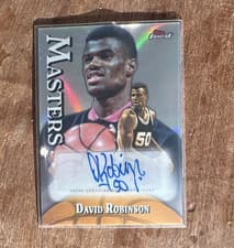 2024-25 Finest Masters Autographs David Robinson #MA-DR card