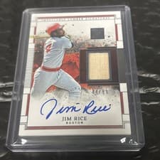 2025 Panini Impeccable Lumber Signatures Jim Rice #11 card