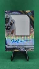 2024 Bowman University Best Prospect Jumbo Relic Autographs Set Will Campbell #PJA-WC card