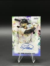 2025 Stadium Club Abstract Autographs Jasson Domínguez #AA-JD card