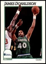 James Donaldson 1991-92 Hoops Base Set card