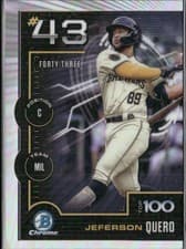 2025 Bowman Bowman Scouts Top 100 Jeferson Quero #BTP-43 card