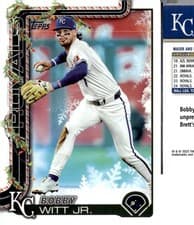 Bobby Witt Jr. 2025 Topps Holiday card