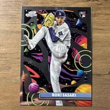 2025 Topps Cosmic Chrome Base Set Roki Sasaki #68 card
