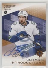 Arshdeep Bains 2024-25 Upper Deck Ultimate Collection Ultimate Introductions card