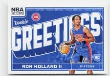 2024-25 Hoops Rookie Greetings Ron Holland II #3 card