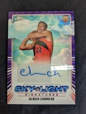 Ulrich Chomche 2024-25 Topps Chrome Sky-Light Signatures card