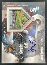 2024 Topps Home Sweet Home Stadium Medallions Autograph Luis Robert Jr. #HSHA-LR card