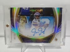 2025 Panini Immaculate Clutch Time Signatures Justin Jefferson #CTS-JJN card