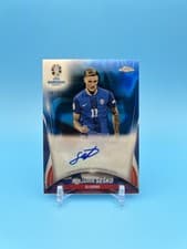 Benjamin Sesko 2024 Topps Chrome UEFA Euro Autograph card
