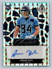 2025 Panini Mosaic Rookie Scripts Gunnar Helm #RS-GHM card