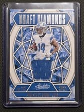2025 Panini Absolute Draft Diamonds Jersey Amon-Ra St. Brown #DDJ-ASB card