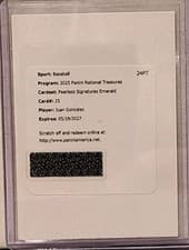 2025 Panini National Treasures Peerless Signatures Juan Gonzalez #25 card