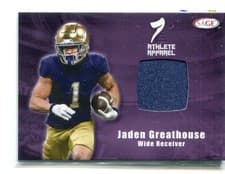 2026 SAGE Football Athlete Apparel Jaden Greathouse #AA-JG card