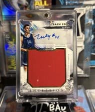 2024-25 Topps Inception Rookie Jumbo Relic Autographs Zach Edey #RJR-ZE card