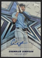 2026 Topps Baseball Stars Autographs Chandler Simpson #BSA2-CS card